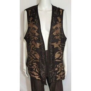 NWT Chico's Vivianna Embellished Beaded Vest - Size 3/L